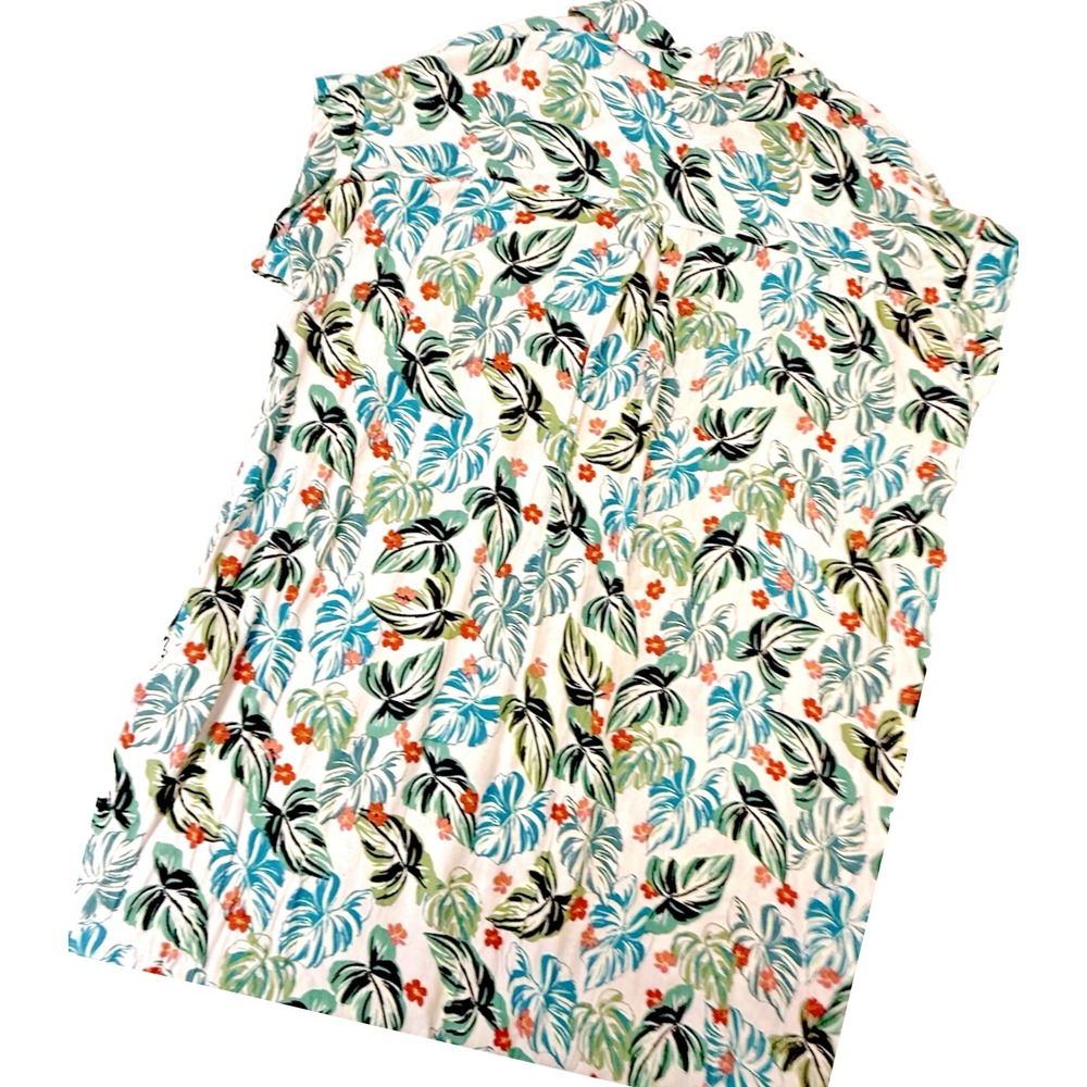 Lost + Wander Luau on the Beach Tunic XL 2X Seaside Cover Up Dress Tropical NWT